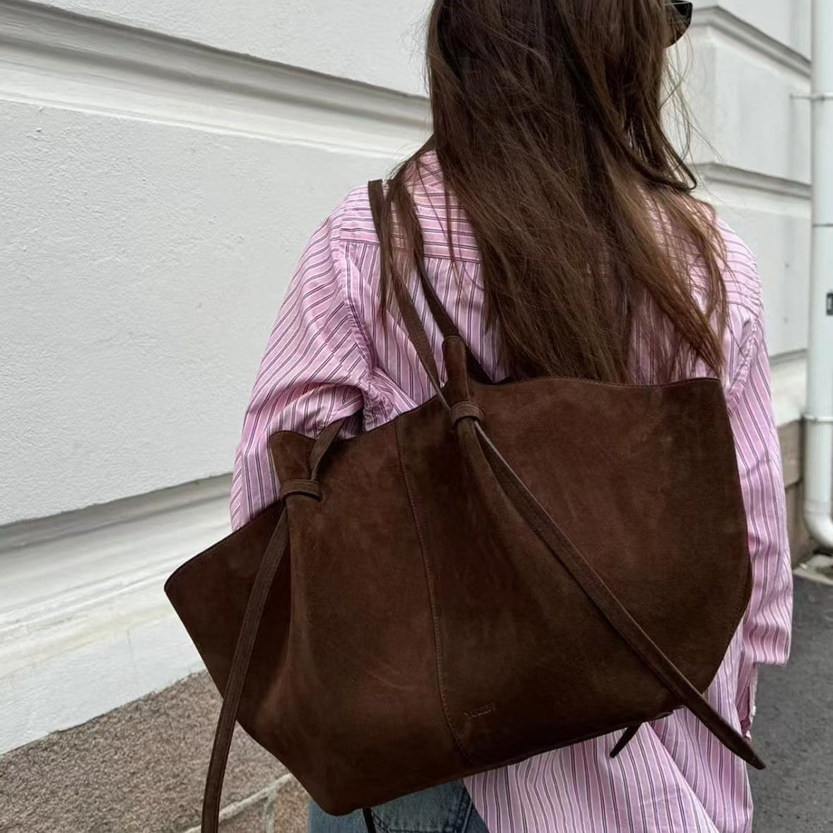 Vegan Suède Tote Bag – Stijlvol, Ruim & Duurzaam