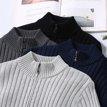 Premium Herren Strickjacke aus Baumwolle – Komfort & Klasse