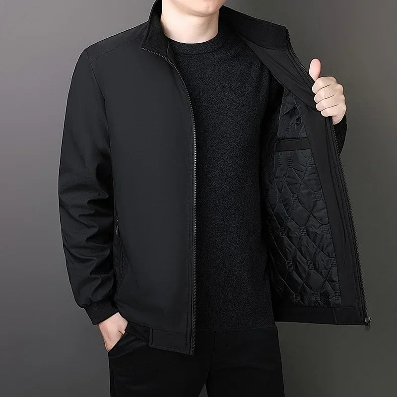 Herren Winterjacke mit Stehkragen - Warm und Stilvoll