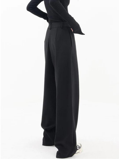 Dames Asymmetrische Broek met Wijde Pijpen