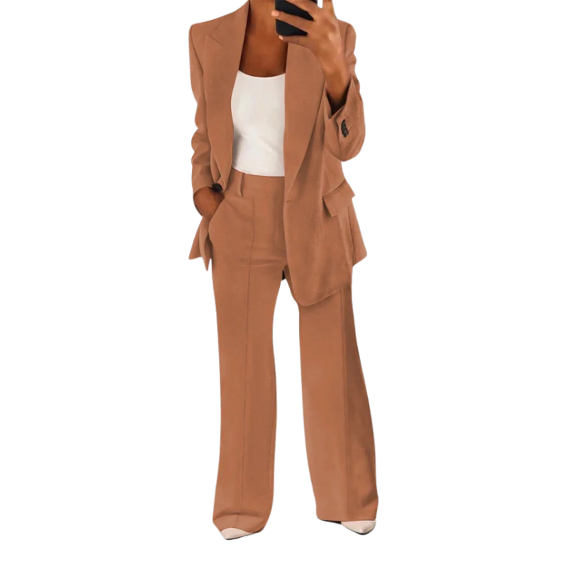 Elegante Damesjas met Dubbele Knopen – Herfstlook