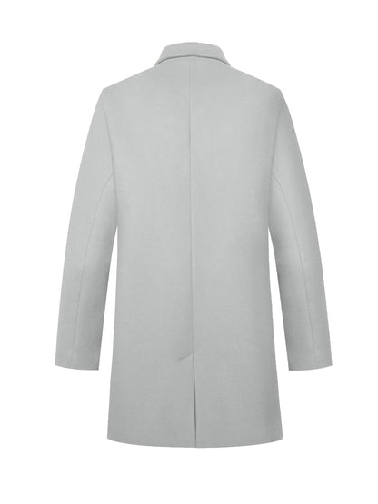 Heren Winterjas met Knoopsluiting – Elegant en Warm