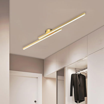 Moderne Aluminium LED Plafondlamp – Minimalistisch Semi-Flush Design voor Woonkamer of Hal