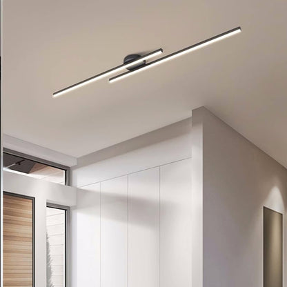 Moderne Aluminium LED Plafondlamp – Minimalistisch Semi-Flush Design voor Woonkamer of Hal
