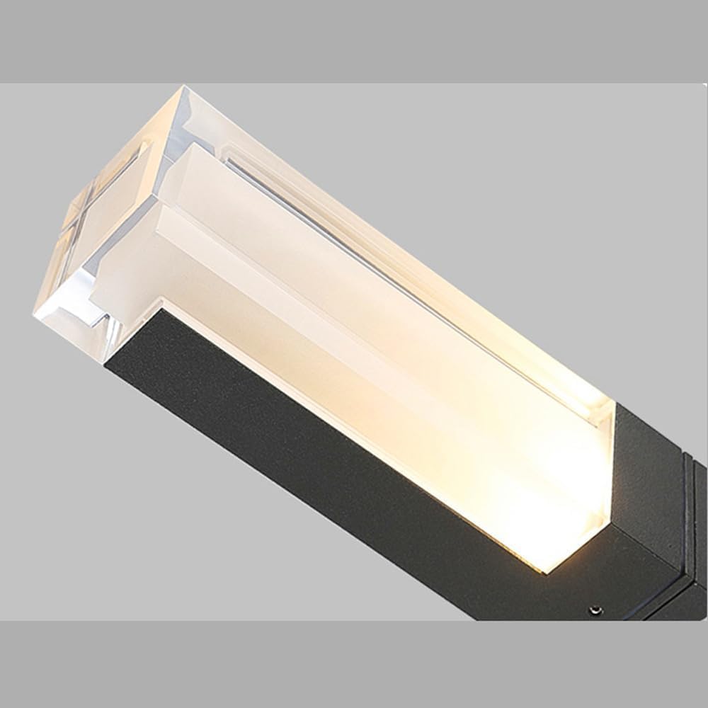 Moderne IP65 Außen LED Wandleuchte – Aluminium, Schwarz, Wasserdicht – Fassadenbeleuchtung für Garten und Terrasse