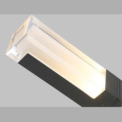 Moderne IP65 Außen LED Wandleuchte – Aluminium, Schwarz, Wasserdicht – Fassadenbeleuchtung für Garten und Terrasse
