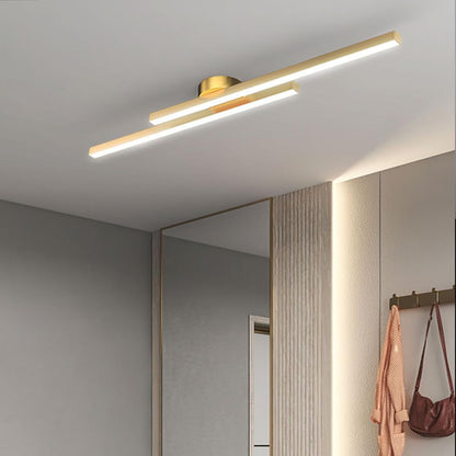 Moderne Aluminium LED Plafondlamp – Minimalistisch Semi-Flush Design voor Woonkamer of Hal