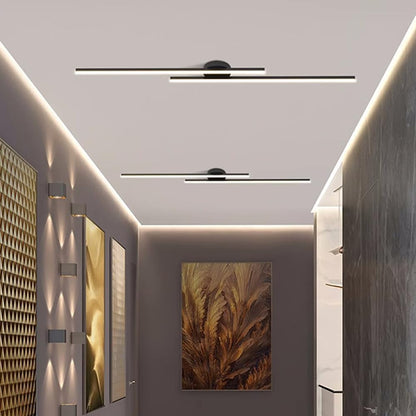 Moderne Aluminium LED Plafondlamp – Minimalistisch Semi-Flush Design voor Woonkamer of Hal