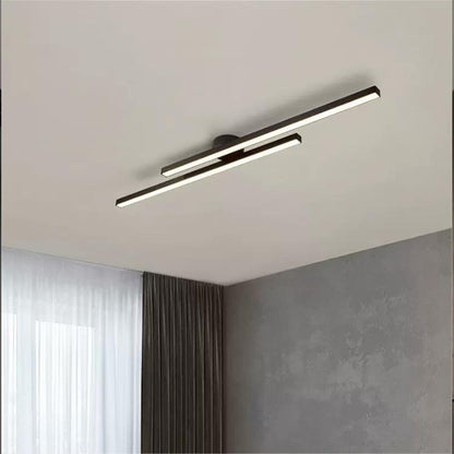 Moderne Aluminium LED Plafondlamp – Minimalistisch Semi-Flush Design voor Woonkamer of Hal