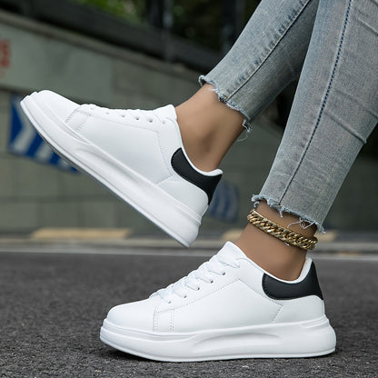 Dames Sneakers van Wit Leer – Tijdloos, Comfortabel & Veelzijdig