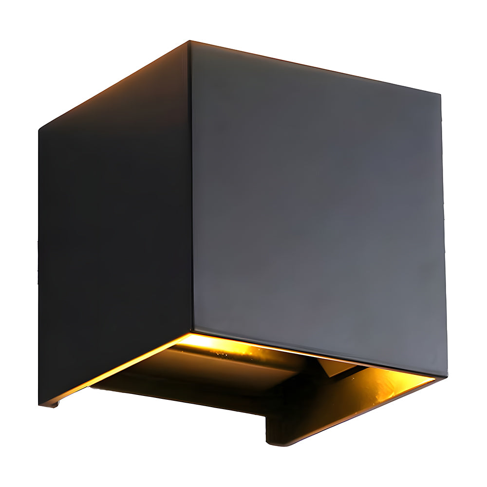LED Rectangle Black Outdoor Wall Lamp IP65