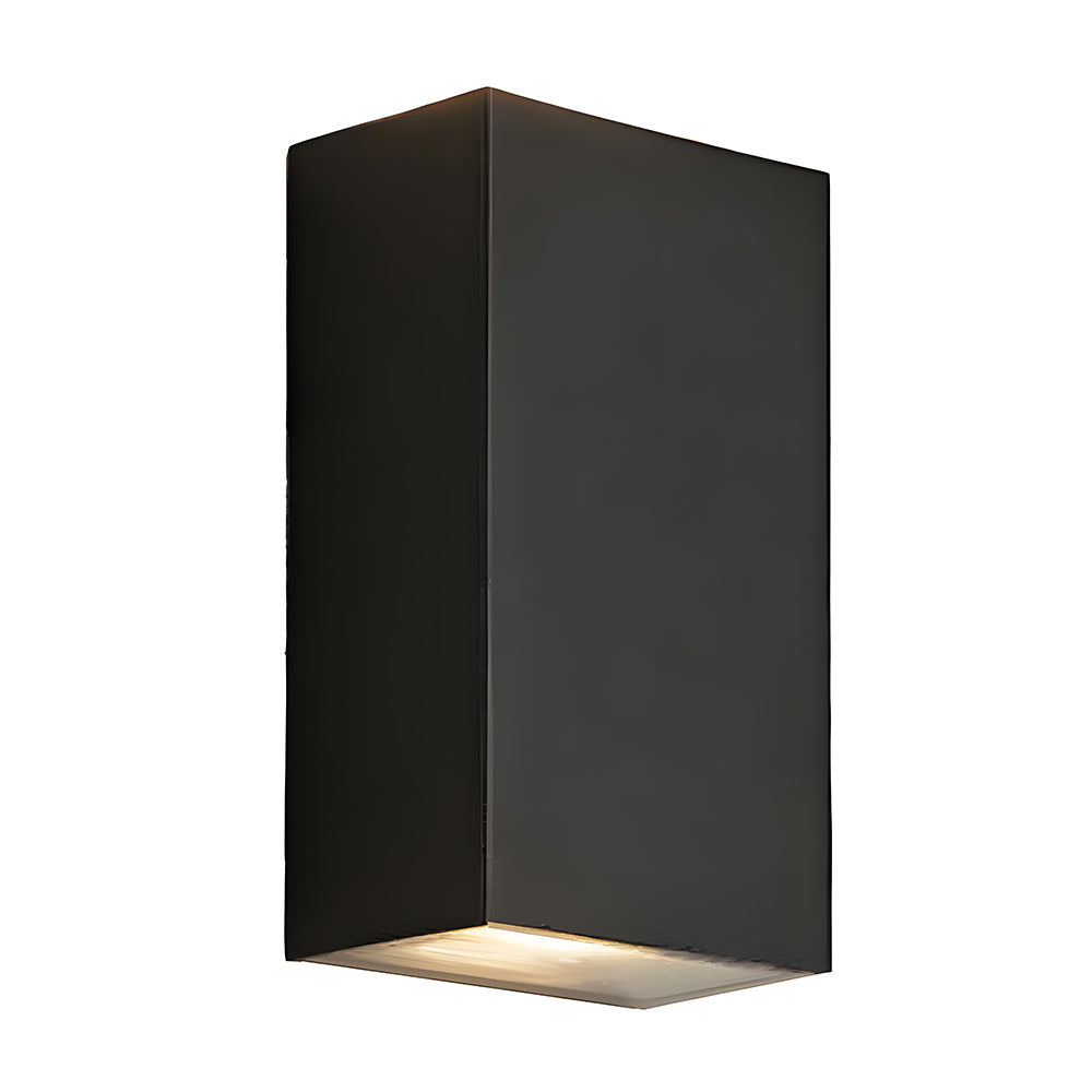 LED Rectangle Black Outdoor Wall Lamp IP65
