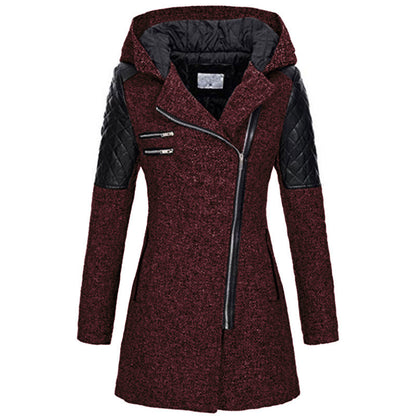 Vintage Lange Winterjacke Damen – Warm & Stilvoll für Herbst/Winter