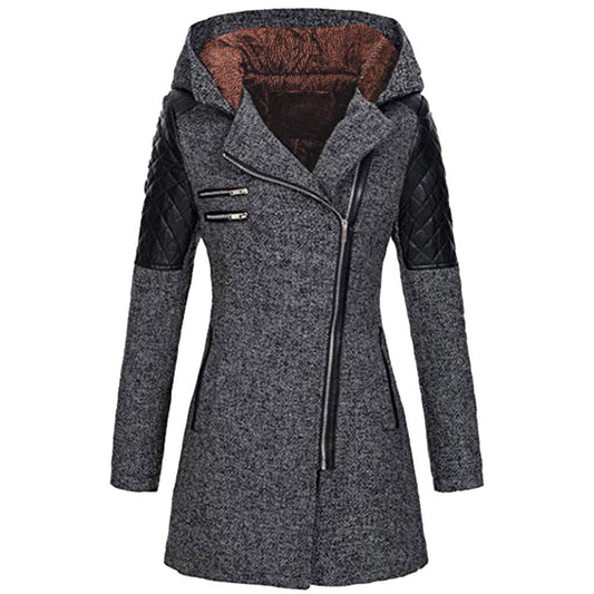 Vintage Lange Winterjas Dames – Warm & Stijlvol voor Herfst/Winter