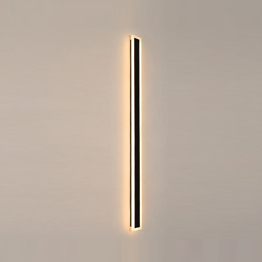 IP65 Moderne Minimalistische Buitenlamp – Zwarte LED Wandlamp in Acryl voor Tuin, Gevel of Padverlichting