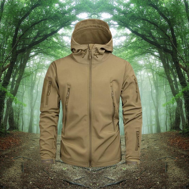 Wasserdichte Herren Outdoor Jacke – Winddicht & Funktionell mit Antidiebstahltaschen