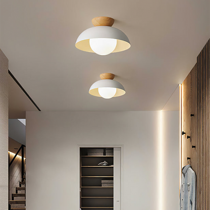 Moderne minimalistische Deckenleuchte – Halbeinbau-Modell