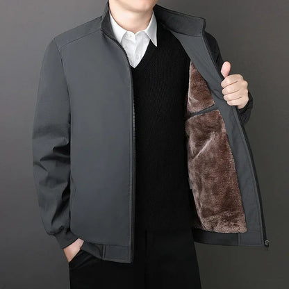 Herren Winterjacke mit Stehkragen - Warm und Stilvoll