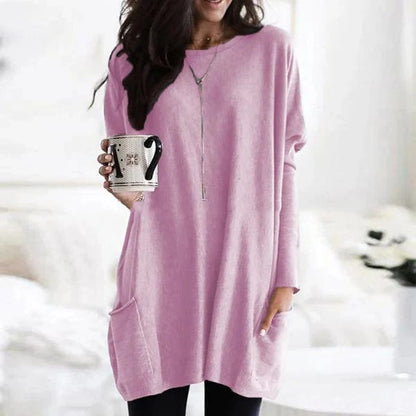 Casual Losse Damestrui met Lange Mouwen – Comfortabel & Modern