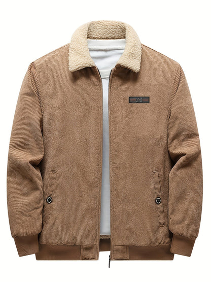 Dicke Winterjacke mit Reverskragen für Herren – Warm & Stilvoll für Kalte Tage