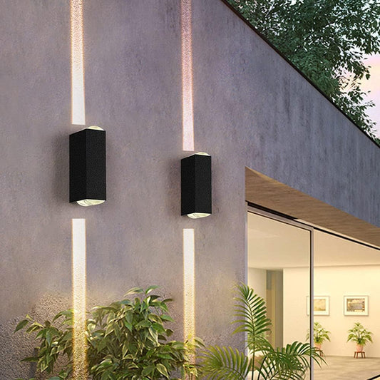 IP65 Industriële Aluminium Zwarte LED Buitenwandlampen