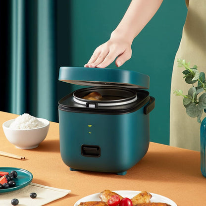 Mini Rijstkoker 1,2L – Multifunctionele Stoom- & Kookpan voor 1-2 Personen (220–240V)