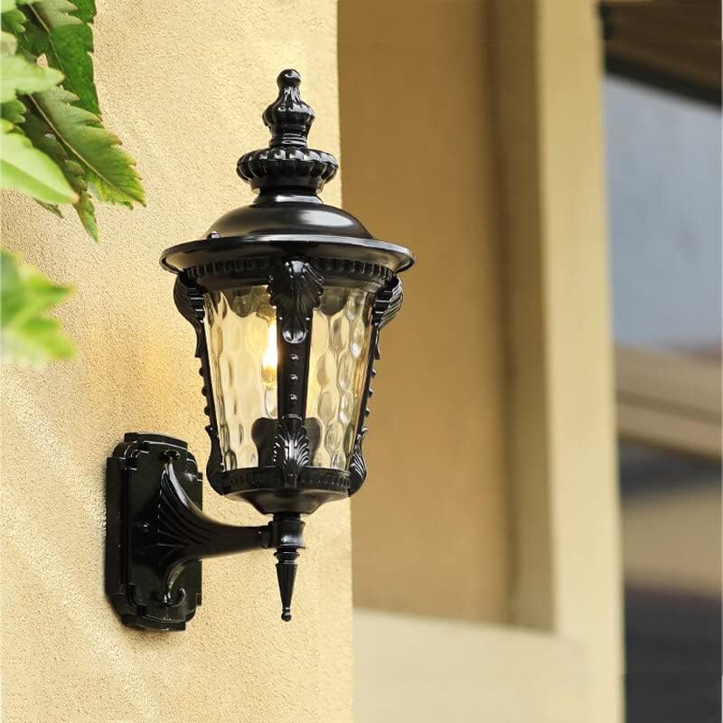 Vintage Wandlamp voor Buiten – Aluminium & Glas – Klassiek Ontwerp – E27 Fitting – Voor Tuin, Gevel of Veranda