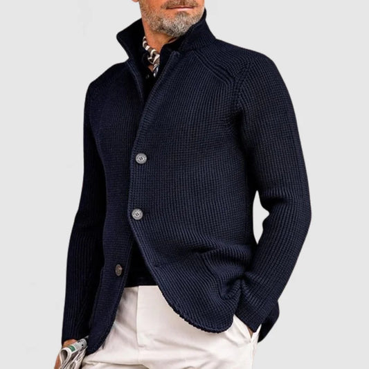 Stijlvol Herenvest met Opstaande Kraag – Comfort & Warmte