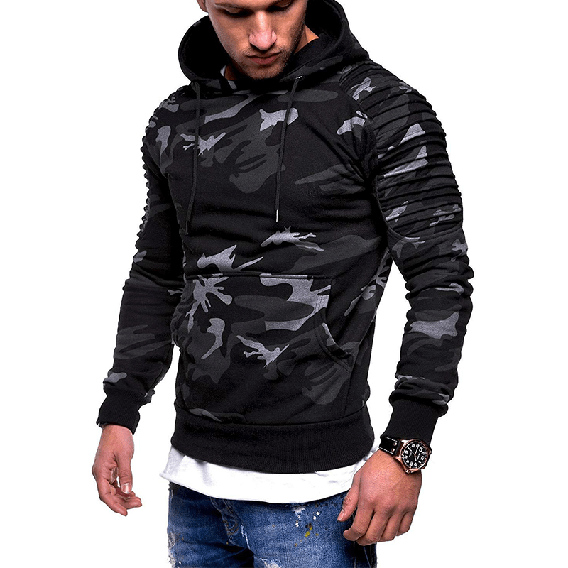 Lichtgewicht Heren Hoodie met Capuchon en Lange Mouwen