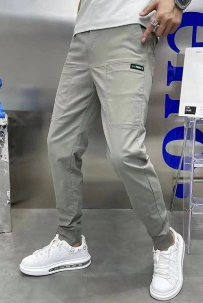 MynaMode | Zwarte Stretch Cargo Broek voor Heren – Jonas