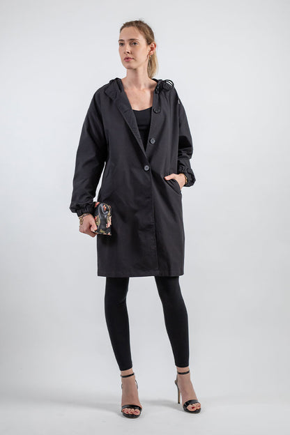 Waterdichte Ademende Regenjas met Capuchon voor Dames – Outdoor & Stijlvol