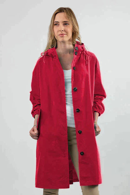 Waterdichte Ademende Regenjas met Capuchon voor Dames – Outdoor & Stijlvol