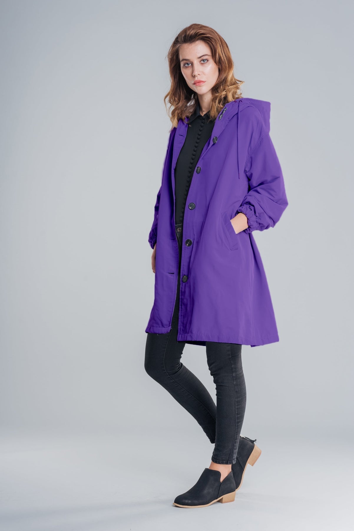 Waterdichte Ademende Regenjas met Capuchon voor Dames – Outdoor & Stijlvol