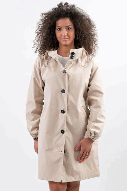 Waterdichte Ademende Regenjas met Capuchon voor Dames – Outdoor & Stijlvol