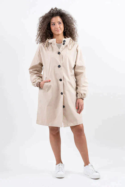 Waterdichte Ademende Regenjas met Capuchon voor Dames – Outdoor & Stijlvol