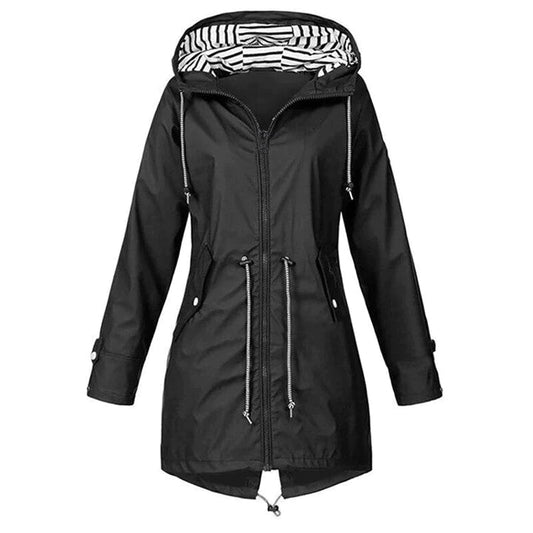 Waterdichte Regenjas met Capuchon voor Dames – Stijlvol & Outdoorproof