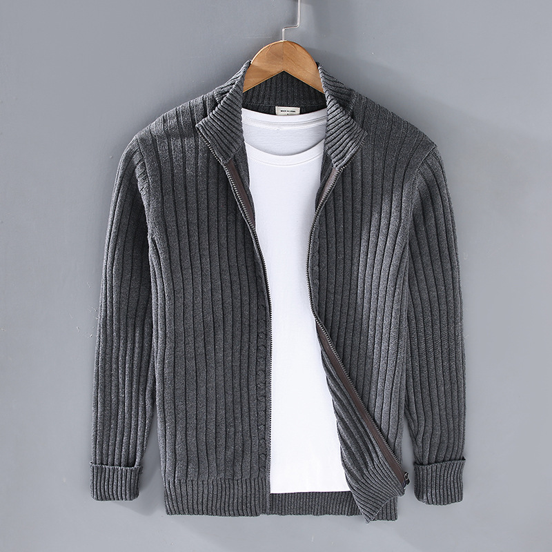 Premium Herren Strickjacke aus Baumwolle – Komfort & Klasse