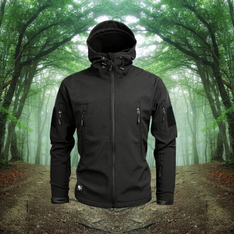 Wasserdichte Herren Outdoor Jacke – Winddicht & Funktionell mit Antidiebstahltaschen