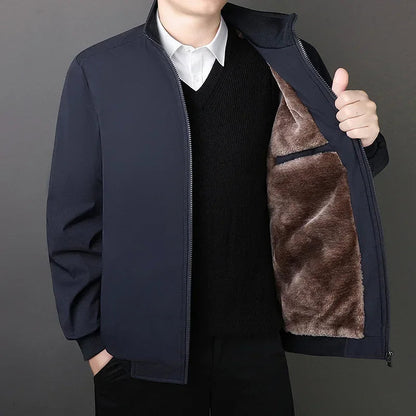 Herren Winterjacke mit Stehkragen - Warm und Stilvoll