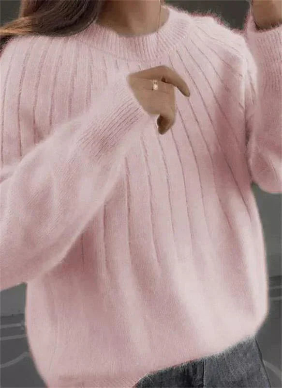 Zachte Kasjmier Gebreide Trui voor Dames – Warm & Elegant voor Herfst en Winter