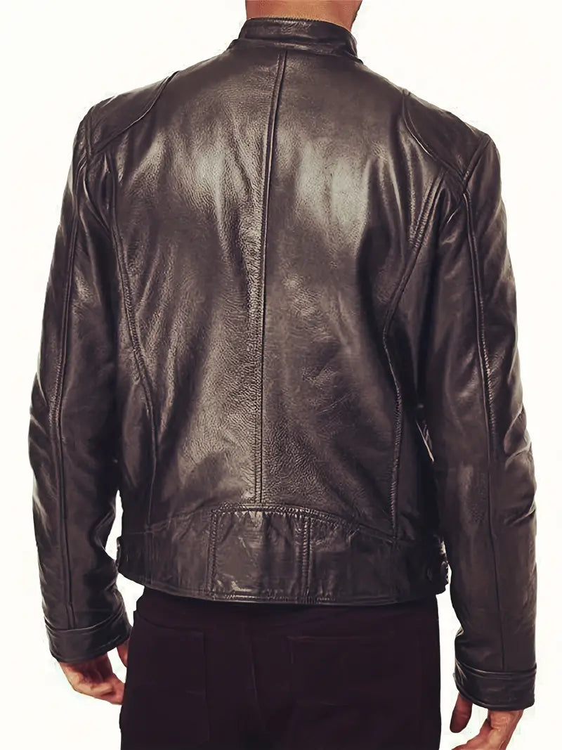 Heren Leren Jas - Tijdloze Stijl met Moderne Touch