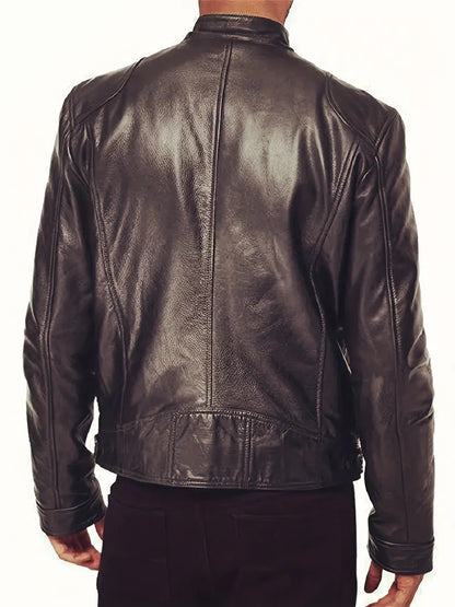 Heren Leren Jas - Tijdloze Stijl met Moderne Touch
