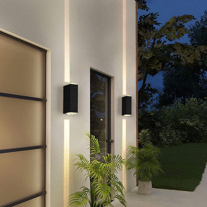 IP65 Industriële Aluminium Zwarte LED Buitenwandlampen
