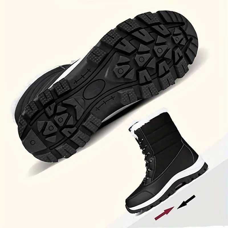 Waterdichte Dames Snowboots – Geïsoleerde Winterlaarzen met Antislip Zool