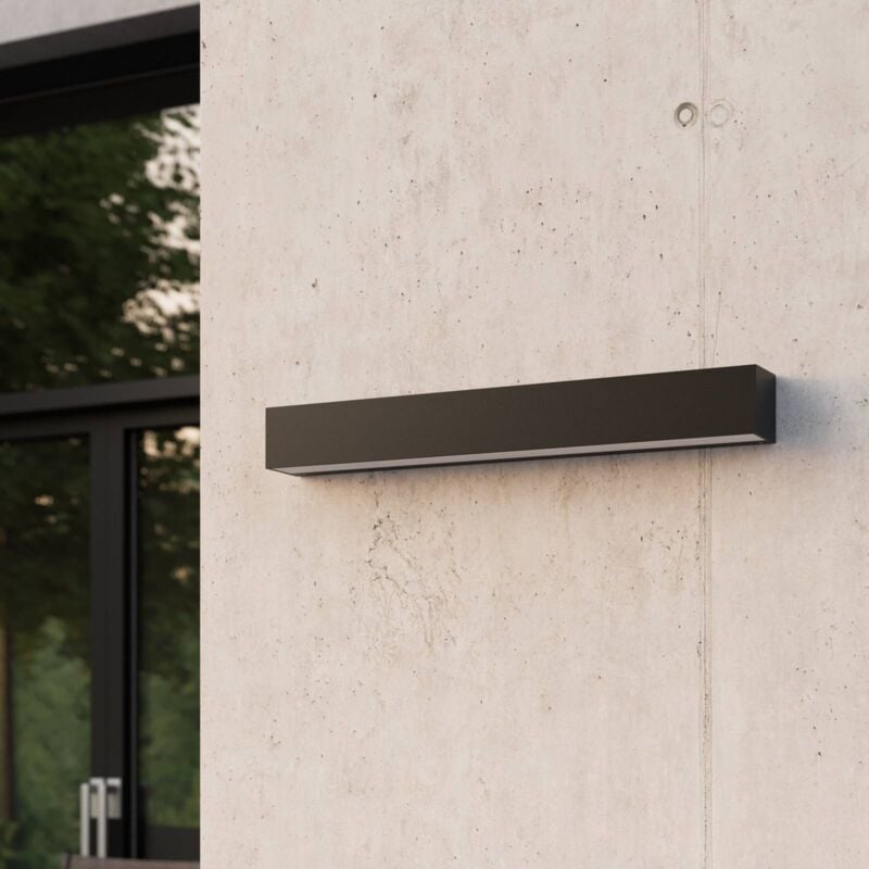 Minimalistische Wasserdichte Aluminium Schwarze LED Außenwandlampe – IP65
