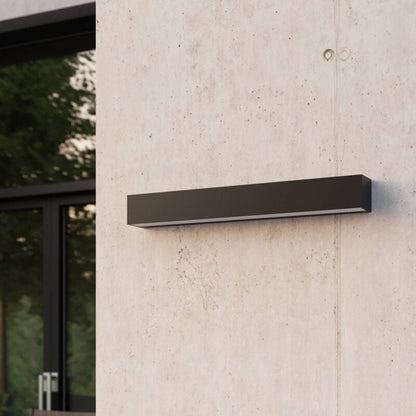 Minimalistische Wasserdichte Aluminium Schwarze LED Außenwandlampe – IP65