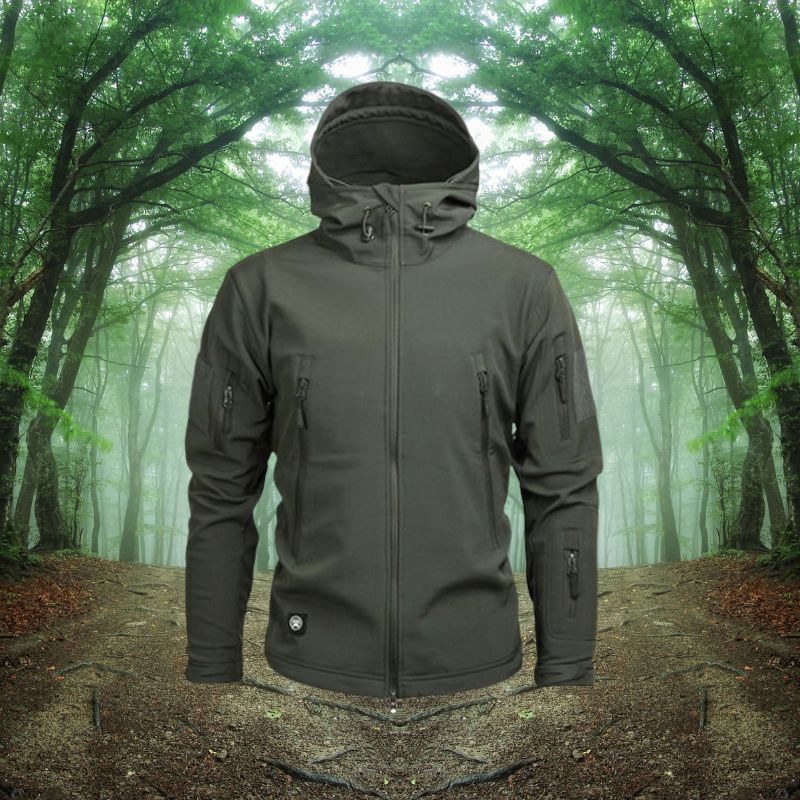 Wasserdichte Herren Outdoor Jacke – Winddicht & Funktionell mit Antidiebstahltaschen