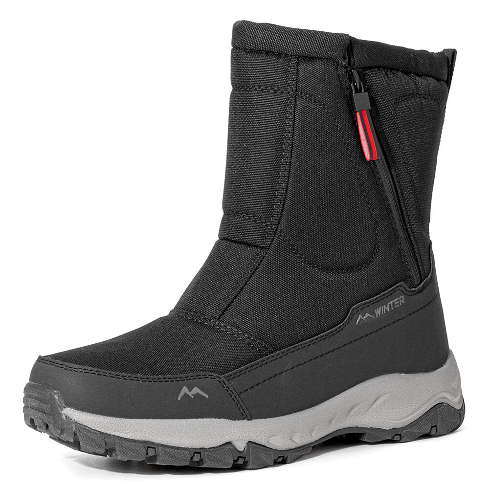 Dames Winter Laarzen met Zijrits - Waterdichte, Antislip, Duurzame Sneeuwlaarzen met Warme Voering