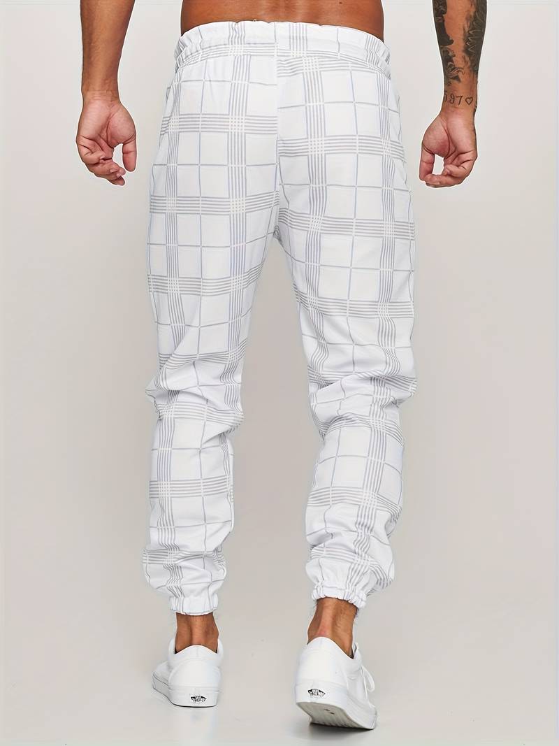 Comfortabele Heren Joggingbroek met Ruitpatroon – Voor Elke Dag