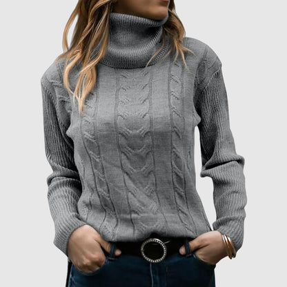 Damen Rollkragenpullover – lockere Passform für Herbst und Winter